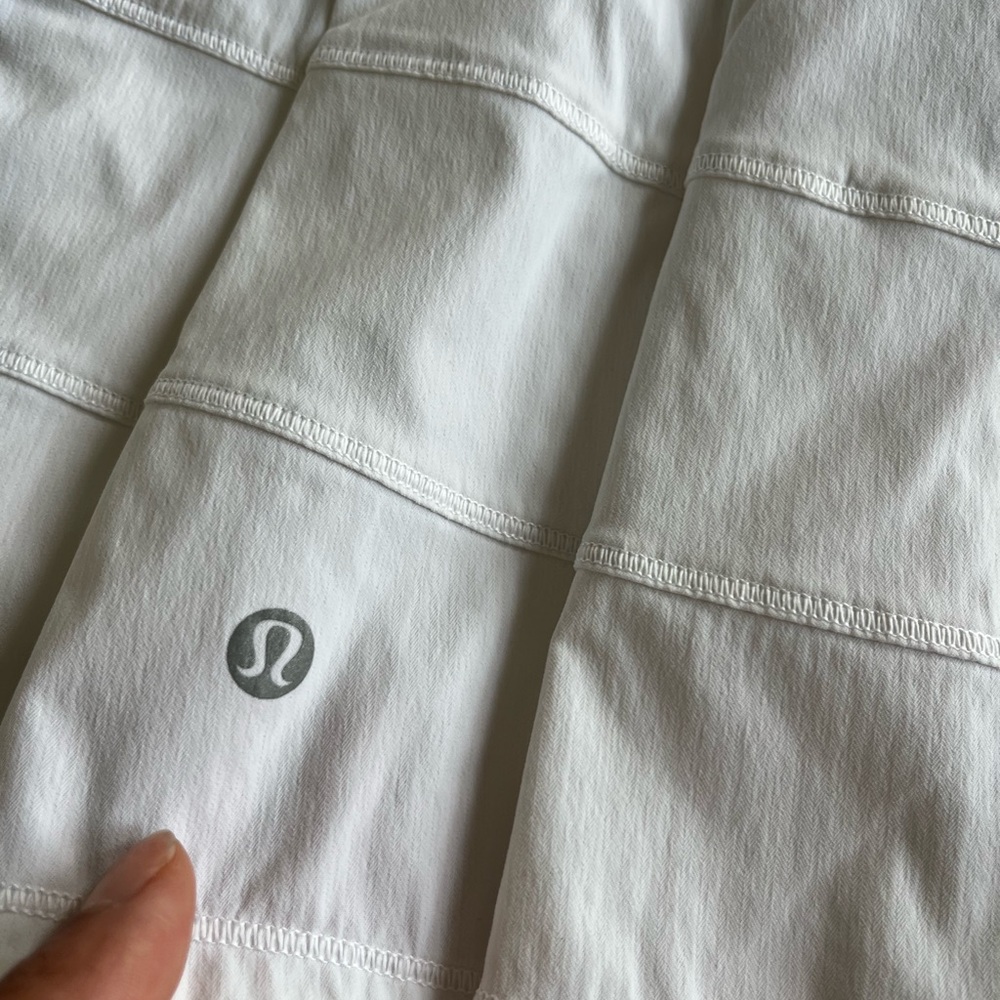 Lululemon Pace Rival Mid-Rise Skirt White SZ 8 - Picture 7 of 13